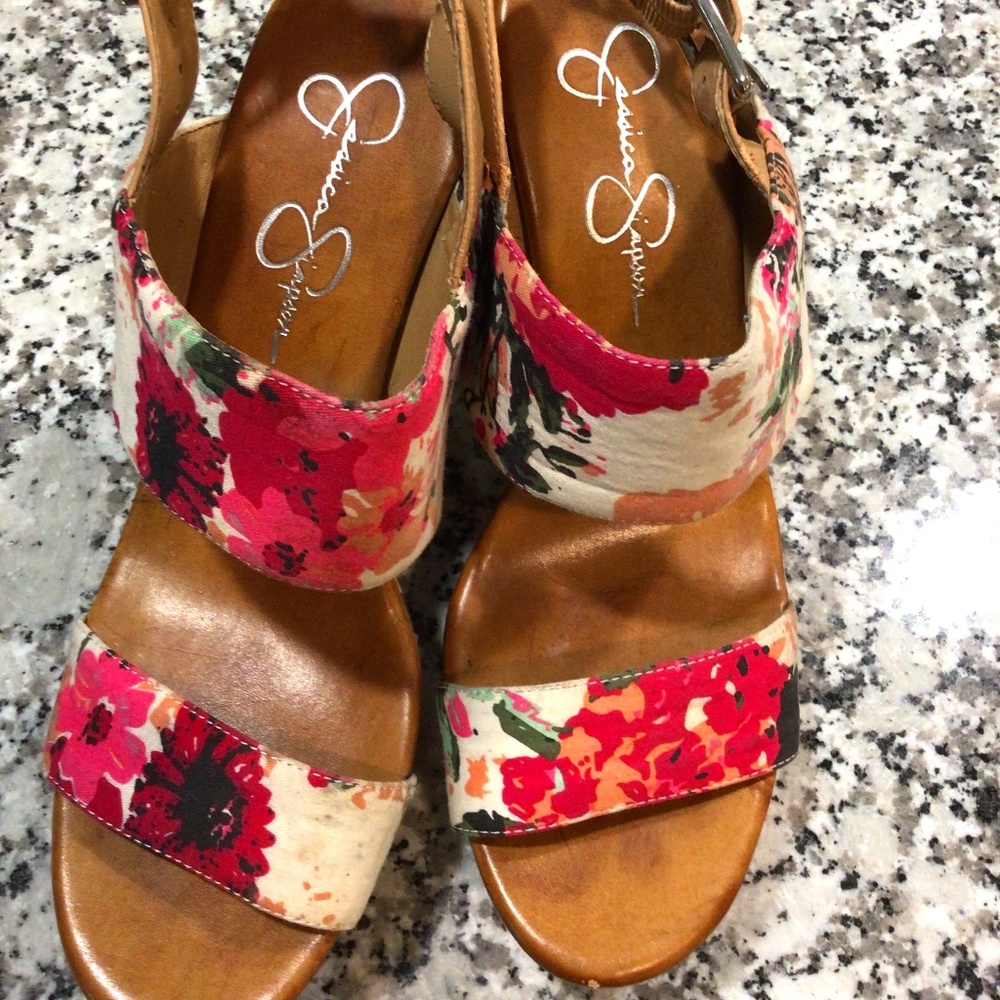 Jessica Simpson Floral Shoes